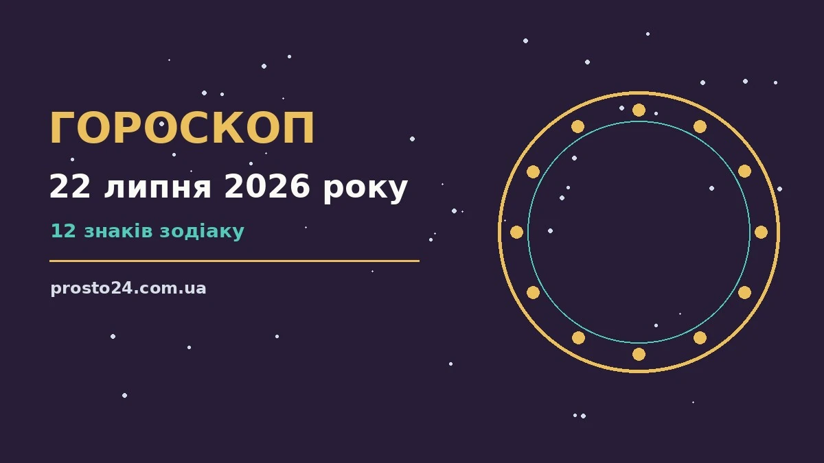 Зодіакальний календар на 22 липня 2026 року з практичними порадами для роботи, дому й стосунків