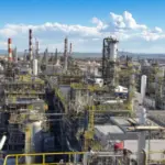 Дим над НПЗ Лукойл-Пермнафтооргсинтез після атаки 21 серпня