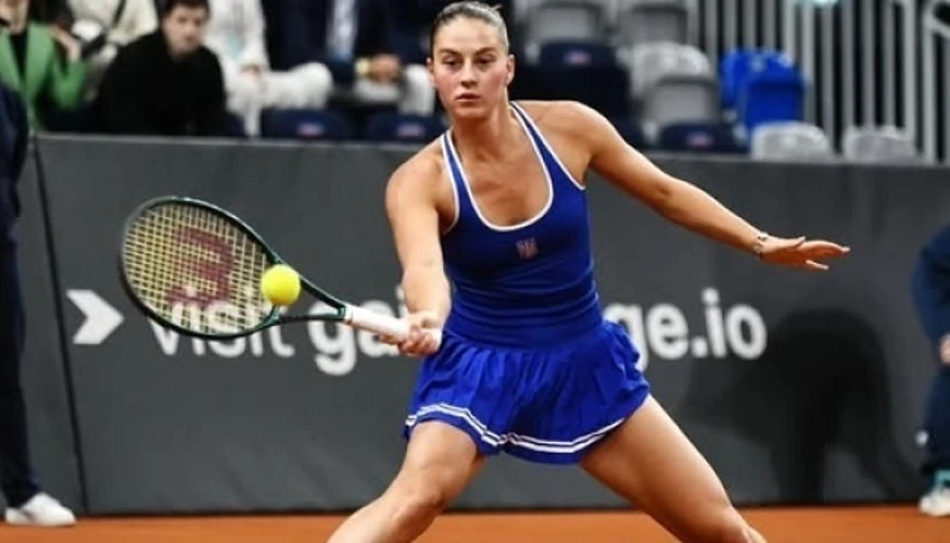 Марта Костюк під час чвертьфінального матчу WTA 1000 у Цинциннаті