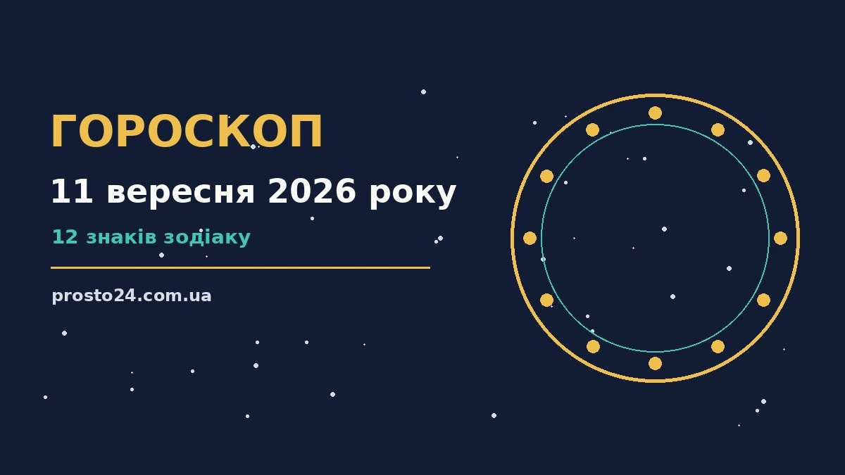 Гороскоп на 11 вересня 2026 року: справи й почуття цього дня для роботи, дому й кохання