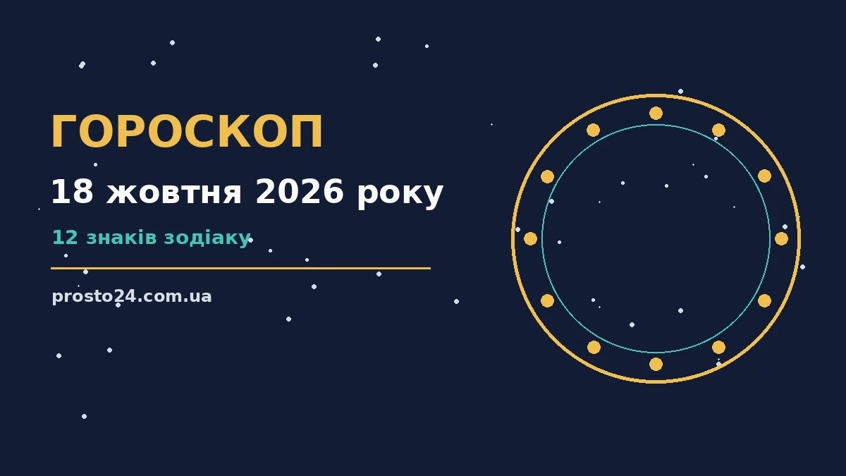 Гороскоп на 18 жовтня 2026 року: справи й почуття цього дня для роботи, дому й кохання