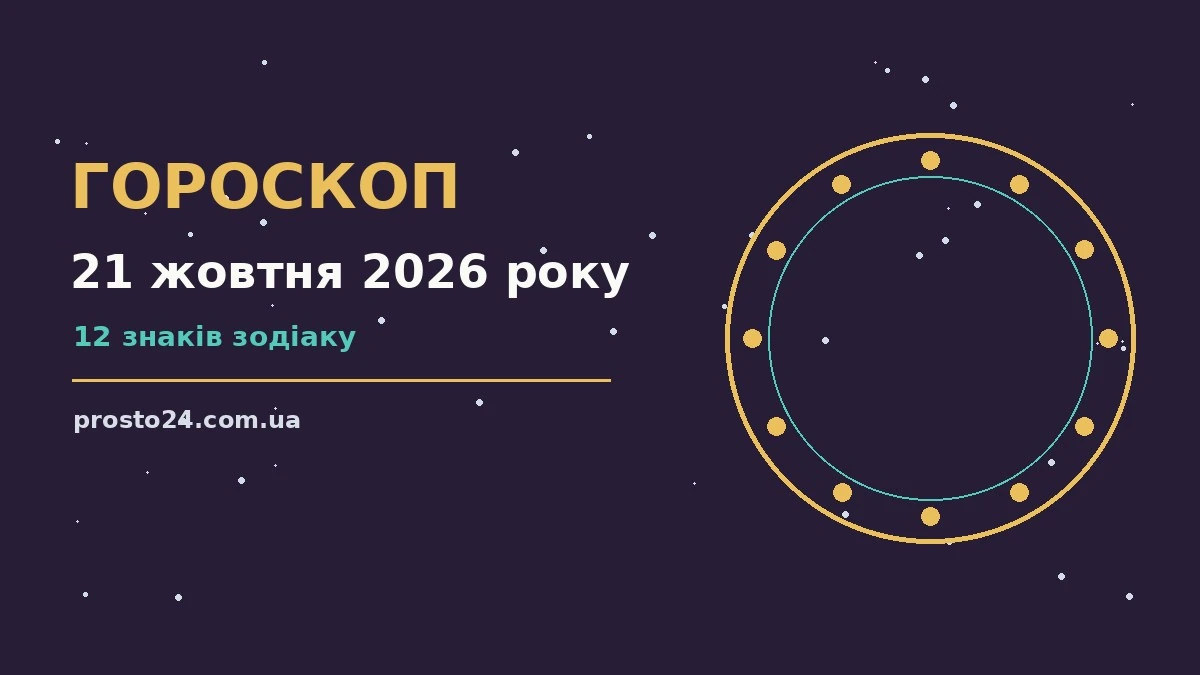 Гороскоп на 21 жовтня 2026 року: справи й почуття цього дня для роботи, дому й кохання