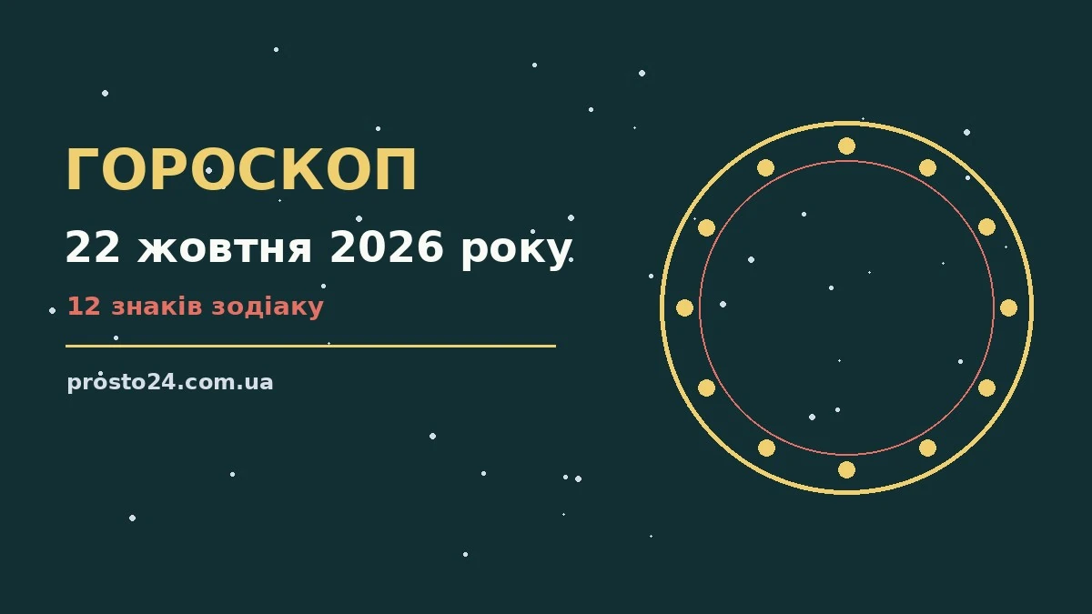Гороскоп на 22 жовтня 2026 року: справи й почуття цього дня для роботи, дому й кохання